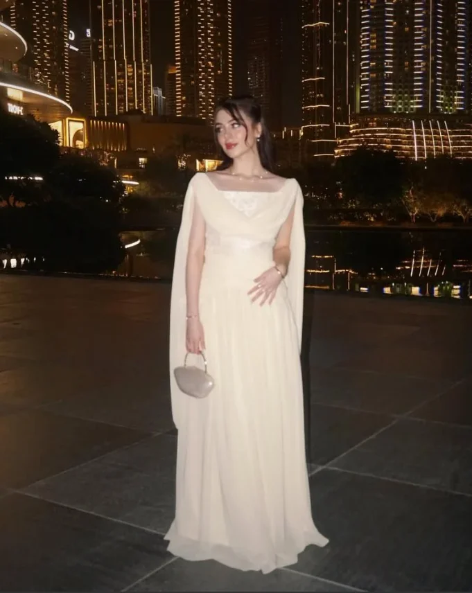 

Customized Elegant Evening Dresses Simple Draped Prom Gowns Chiffon Special Occasion Luxurious Dresses فساتين سهرة