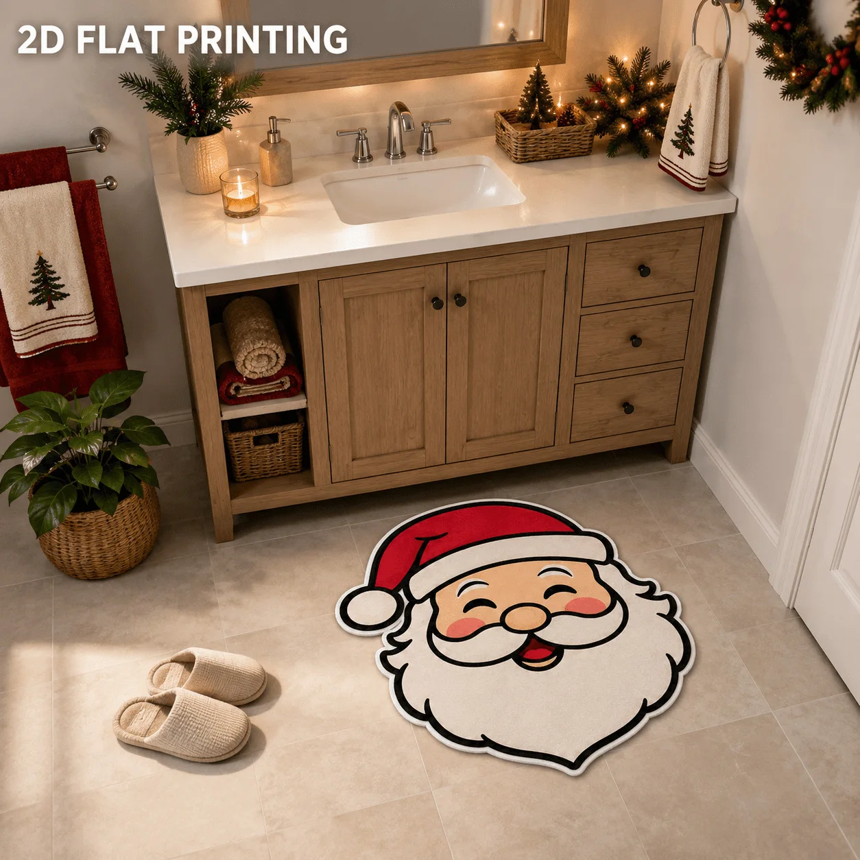 Tapis décoratif de Noël, motif - Area Rug avis et prix