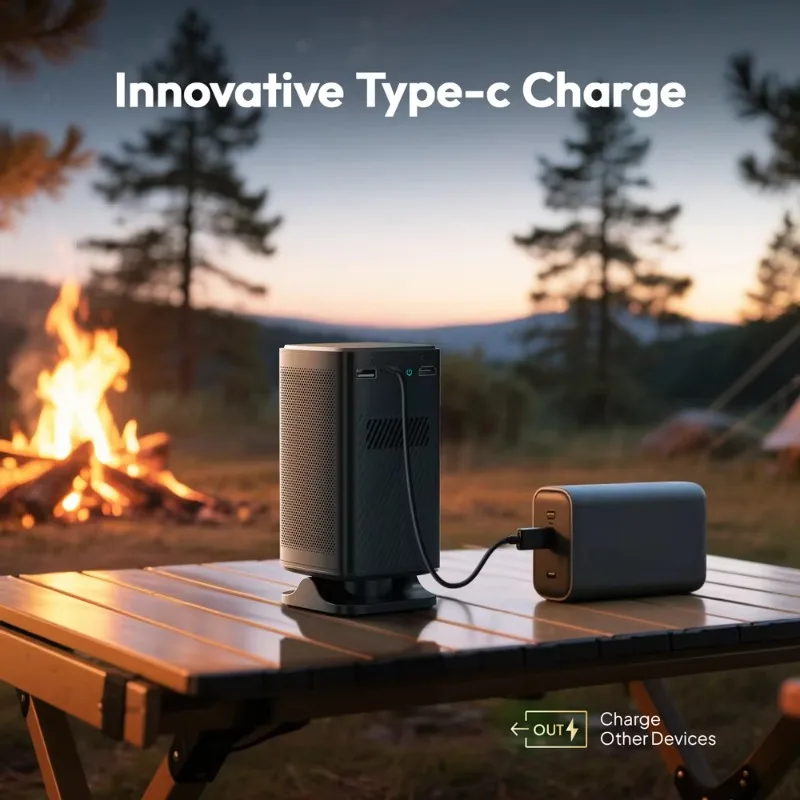 BYINTEK UFO P70X Battery Build In Projector 3D Interactive Projector Mini Wireless Projector With Inbuilt Battery For Teaching