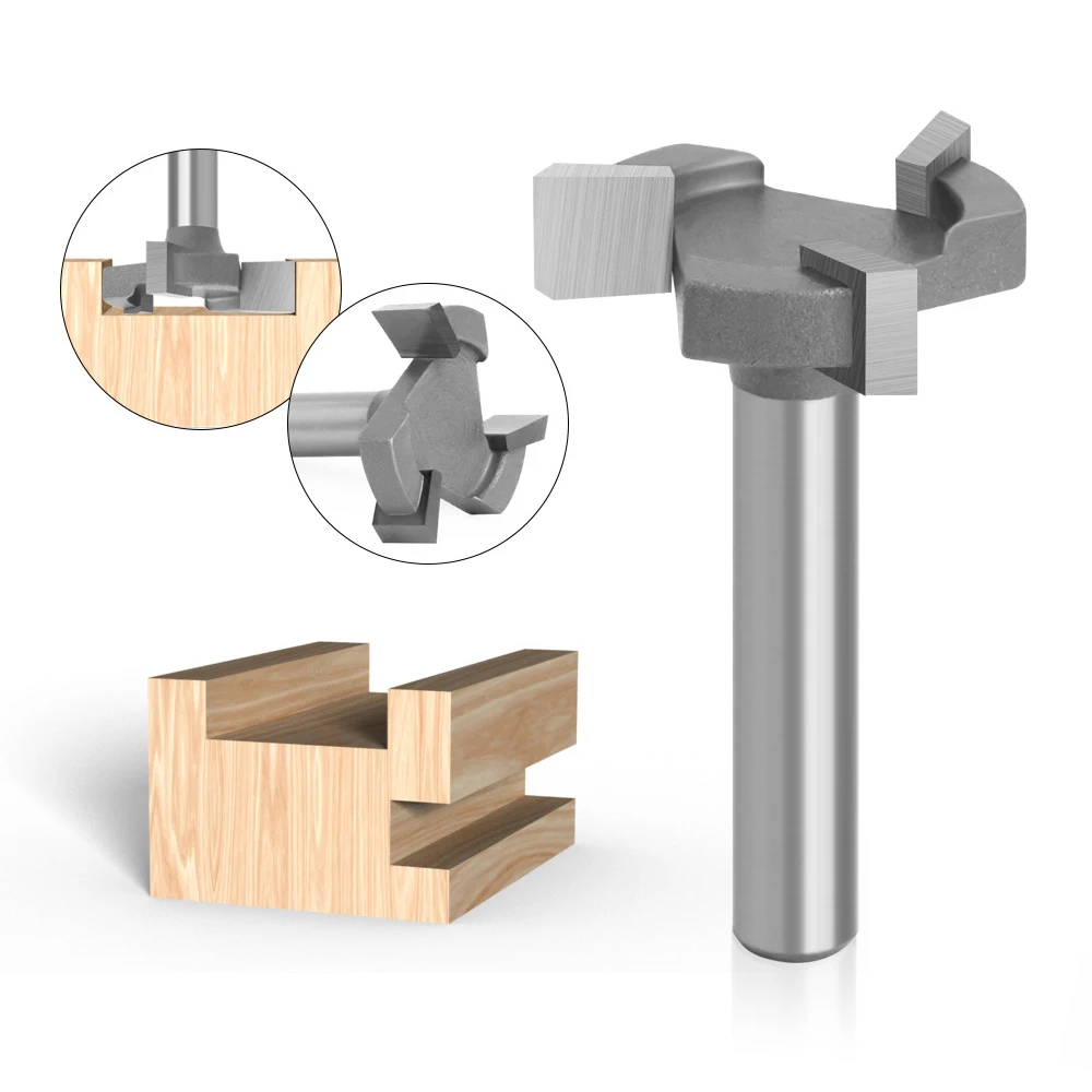 

Ручка 6 мм, три лезвия, Т-образный долбежный шиповый нож, деревообрабатывающий фрезерный станок, материал из сплава