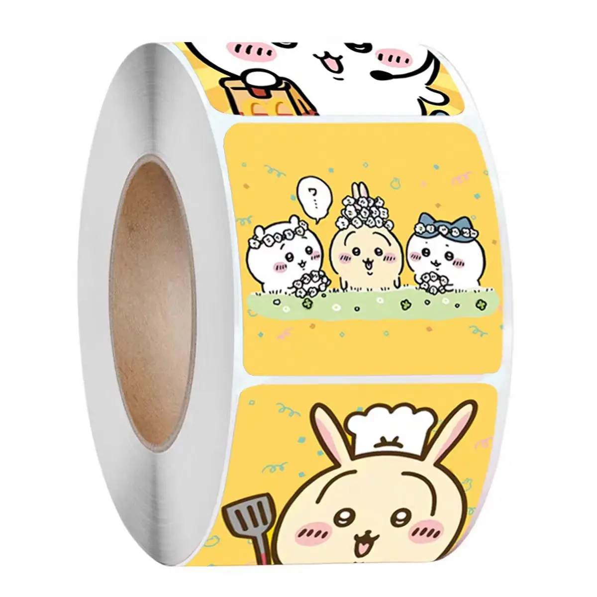 500Pcs /Roll Kawaii Chiikawa Usagi Tape Stickers Cute Hachiware Reward Student Handbooks Laptop Decorative Stickers Gifts Toys view 4