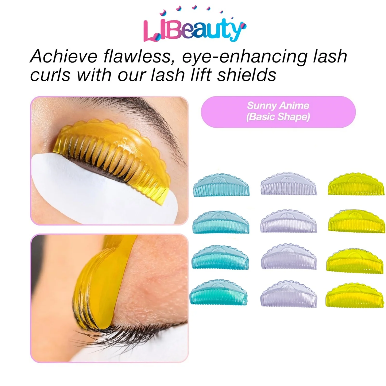 

Libeauty C Curl Reusable Silicone Eyelash Perm Rod Sticky Lashes Rod Shield Lifting 3D Eyelash Accessories Makeup Tool