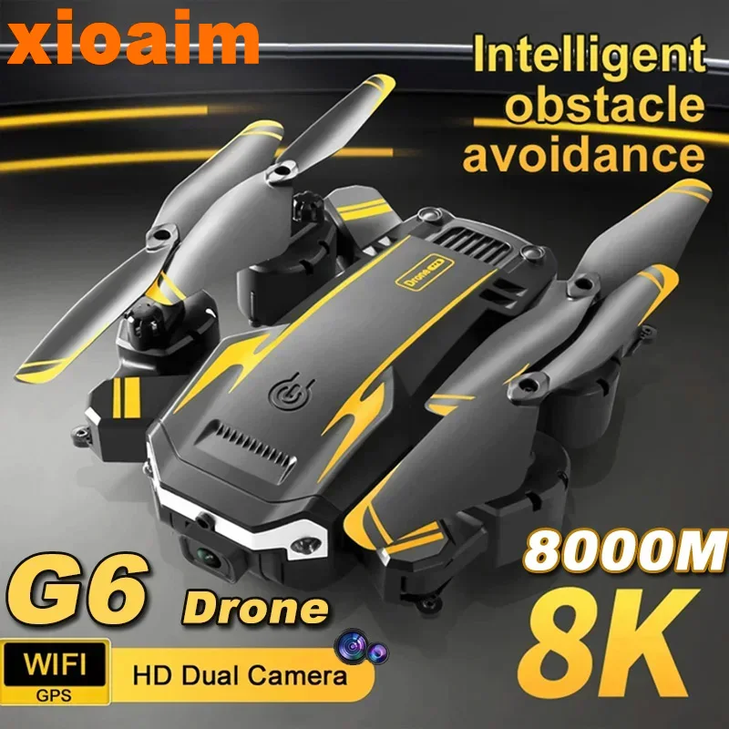 Xiaomi-Drone Mijia G6, 8K, 5G, HD professionnel, photographie aérienne, GPS, omnidirectionnel, évitement d\'obstacles, quadrirotor, distance 5000m