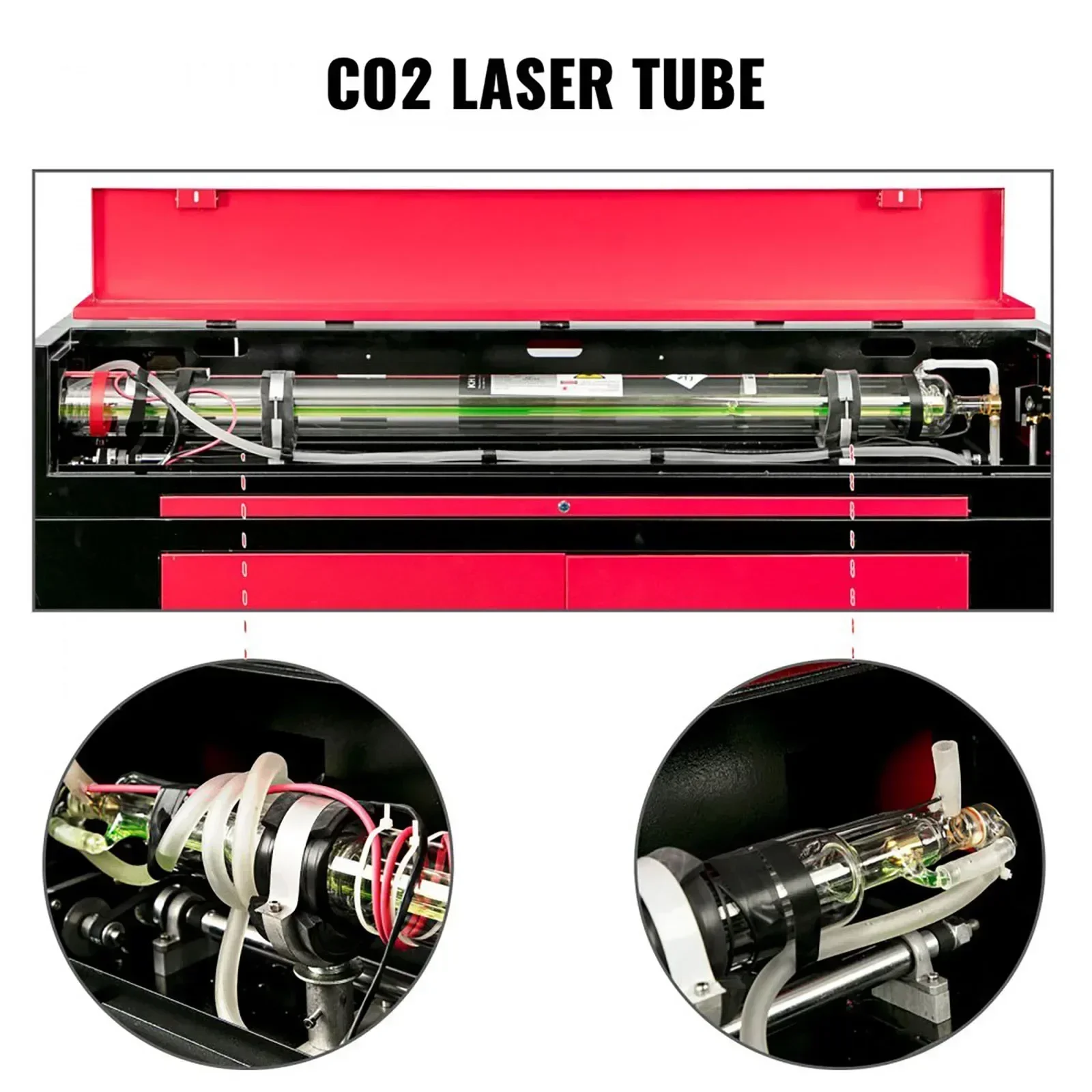 VEVOR CO2 9060 USB 레이저 조각 Ruida 절단 기계, 조각 절단, 목재 아크릴 조각, 공예품 프린터 도구, 100W