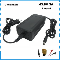 36V 3A Lifepo4 Battery Fast Charger 43.8V 3A DC For 12S 36 Volt Iron Phosphate 20AH LFP Charger