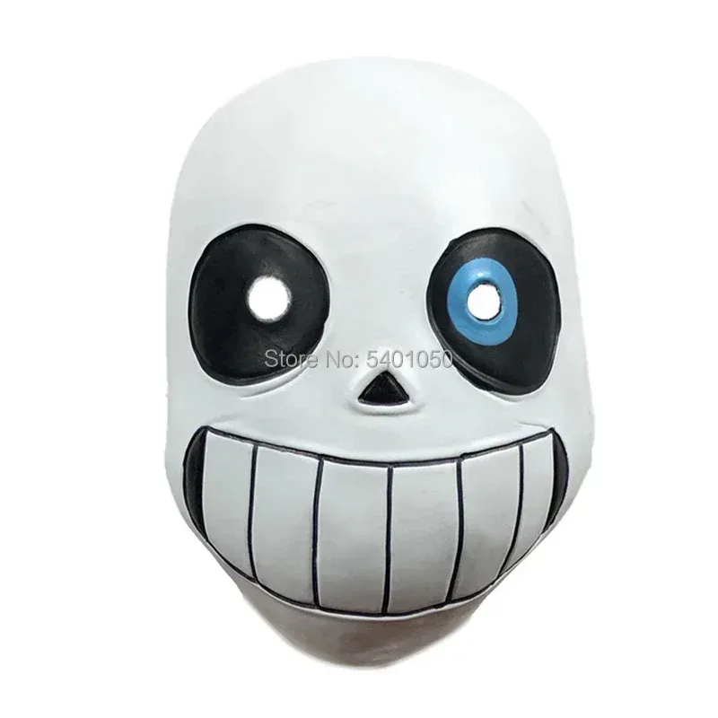 Undertale Sans Cosplay Hoodies Latex Mask COOL SKELETON Cos Blue Coat Halloween Cosplay Costume Unisex Jacket Headgear