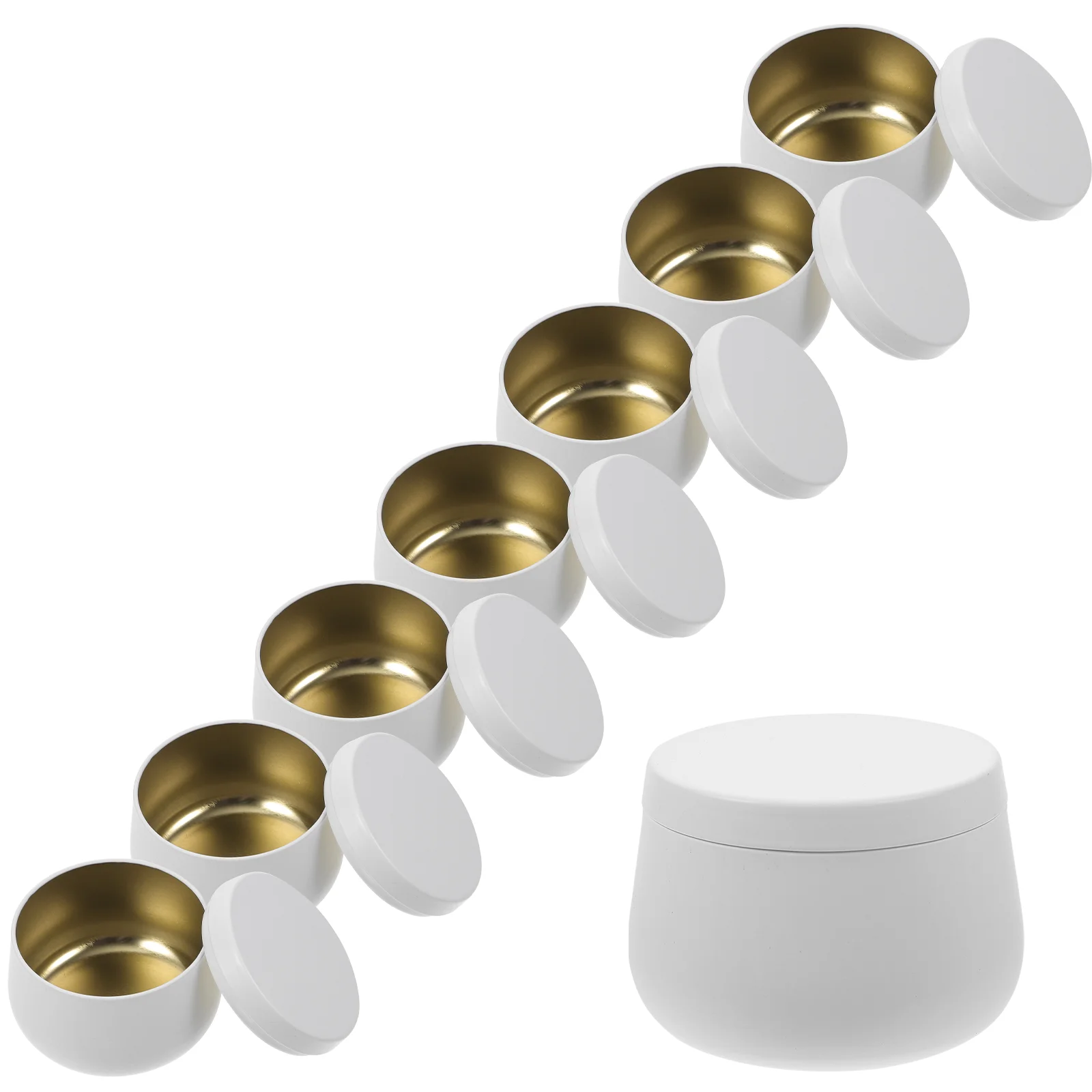 

24 Pcs 4oz Round Sealed Candy Tea Jar 24pcs Storage Tins Small with Lids Wedding Containers for Food Tinplate Case