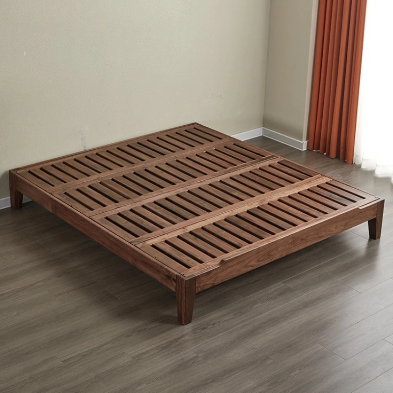 

Black walnut, tatami bed, all solid wood Japanese simple short bed