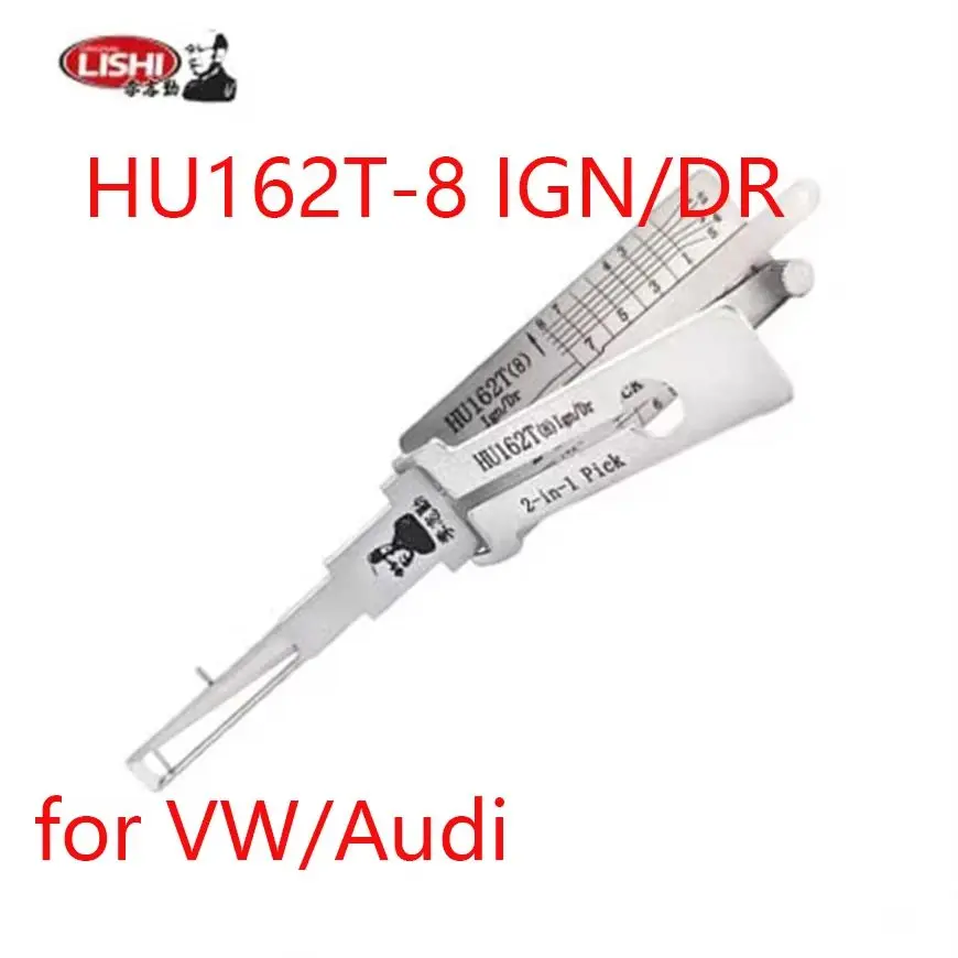 

Lishi 2-in-1 Pick/Decoder Tool for VW Audi HU162T—8-Cut Locksmith Professional Car Lock Picking And Decoder Device