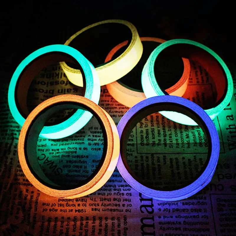 Self-Adhesive Luminous Tape, Night Vision, Safety Warning, Security Stage, Home Decoration, Glow in the Dark, Hot Sale, 1Pc