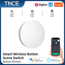 Tnce tuya zigbeeスマートシーンスイッチ,ワイヤレスプッシュボタン,自動化,Google Home, Alexaで動作