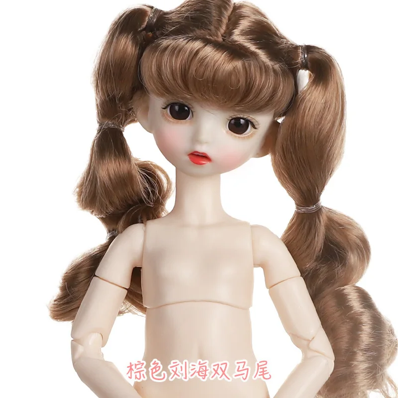 30cm corpo nu boneca vestir-se brinquedos 1/6 bjd figura maquiagem pele branca 20 articulações móvel mjd corpo mecânico diy jogar casa brinquedos