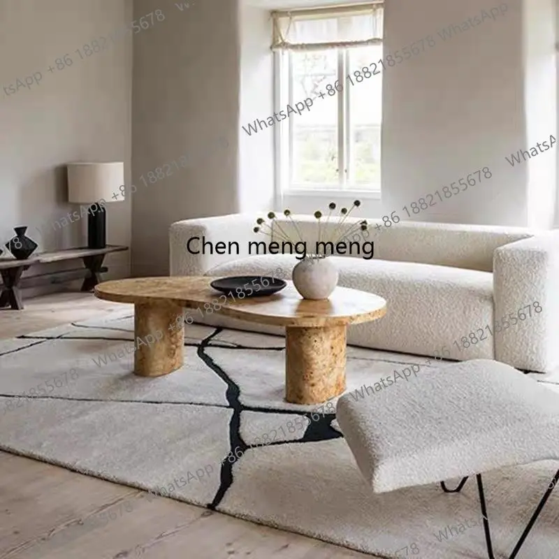 

Living room home medieval retro American light French Nordic minimalist coffee table coffee table