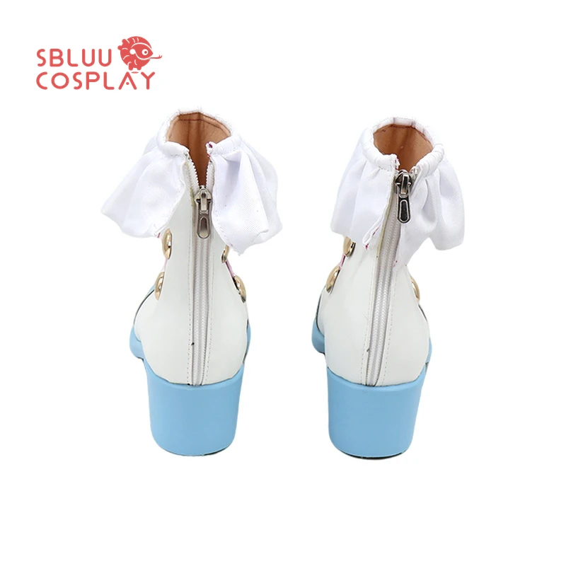 SBluuCosplay Anime Misaki Okusawa Scarpe Cosplay Stivali su misura per feste di Halloween