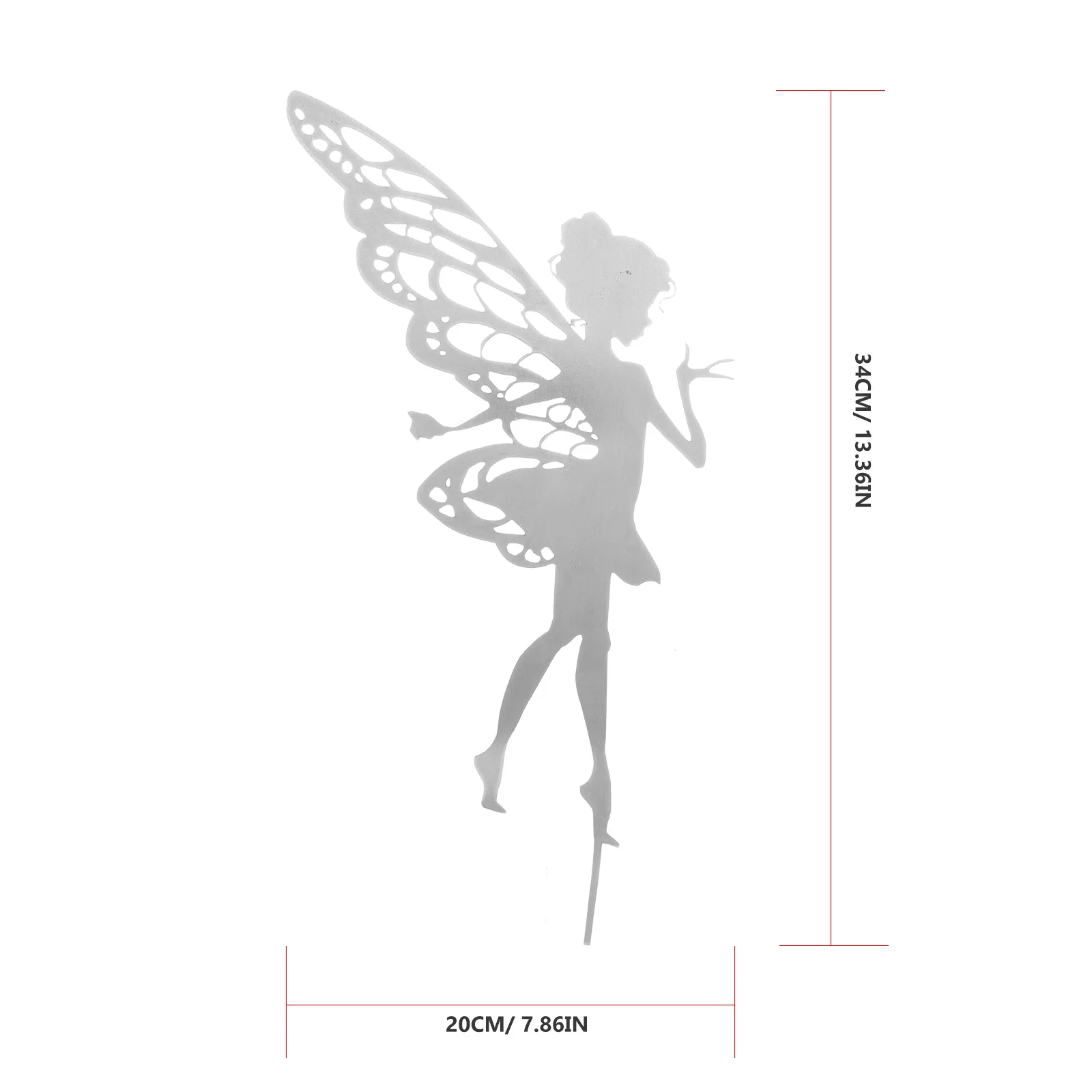 

Metal Garden Fairy Yard Sign Stake Decorative Iron Lawn Ornament for Outdoor Garden Decoration Backyard Fairy Insert