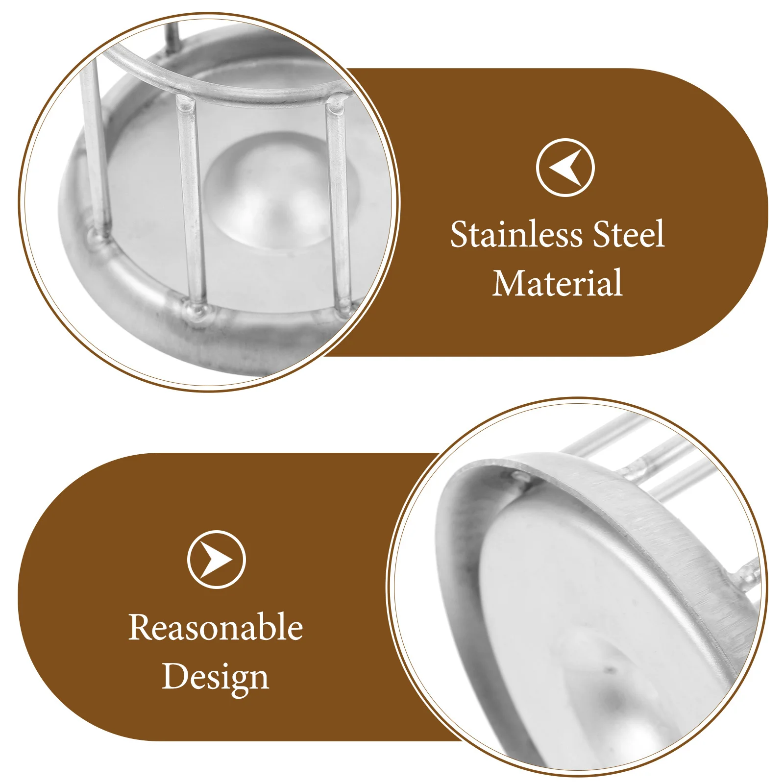 

Stainless Steel Reptile Feeding Dish Non-Tip Food Water Bowl For Lizards Snakes Bearded Dragon Tortoise Pet Supplies Reptile