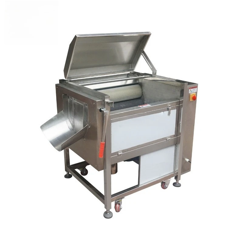 Machine à éplucher les manioc à brosse, machine à éplucher les manioc, industrie de la machine à éplucher