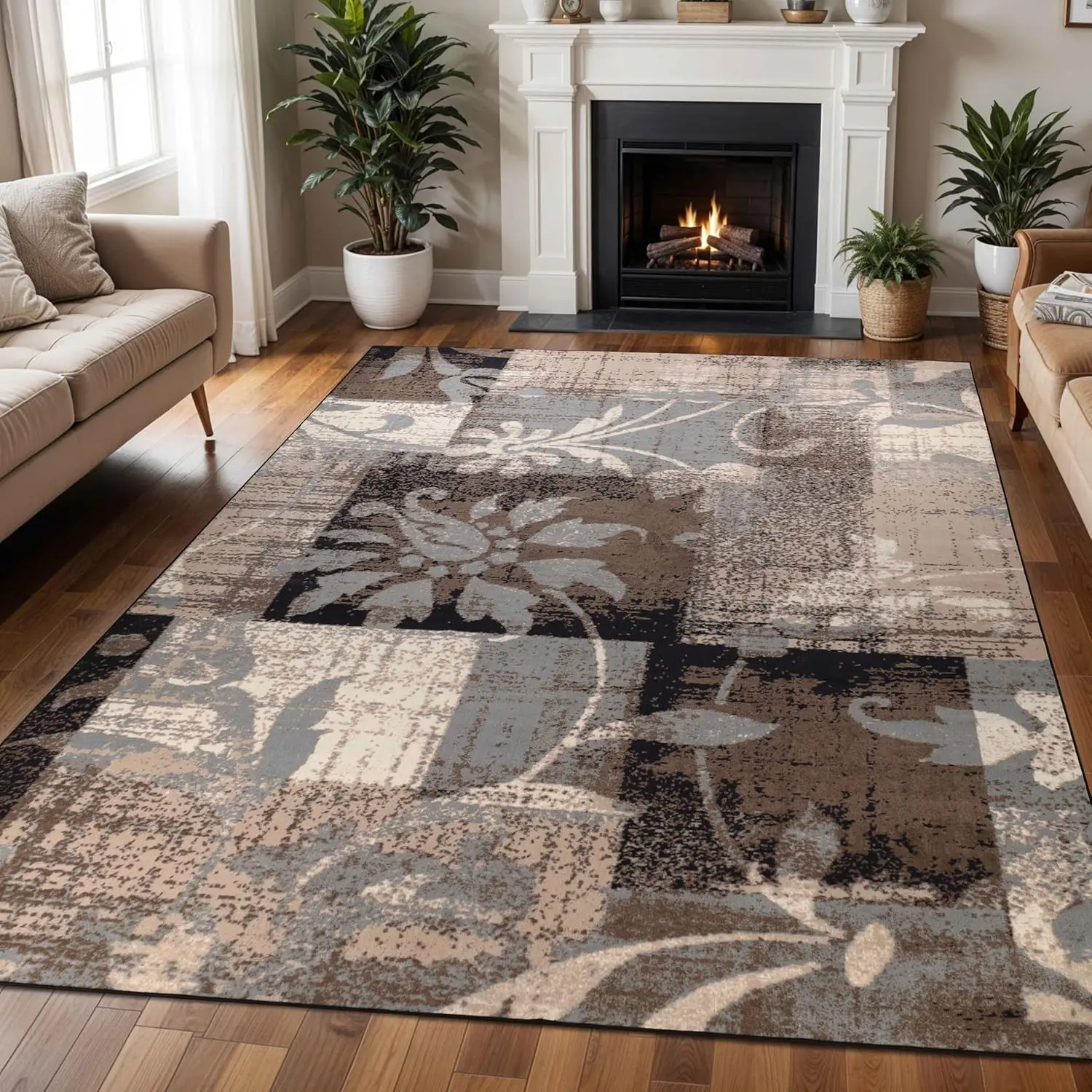 Superior Indoor Area Rug, Plush Carpet Cover, For Kids Or Pets, Hallway, Entryway, Living Room, Dining, Bedroom, Office,