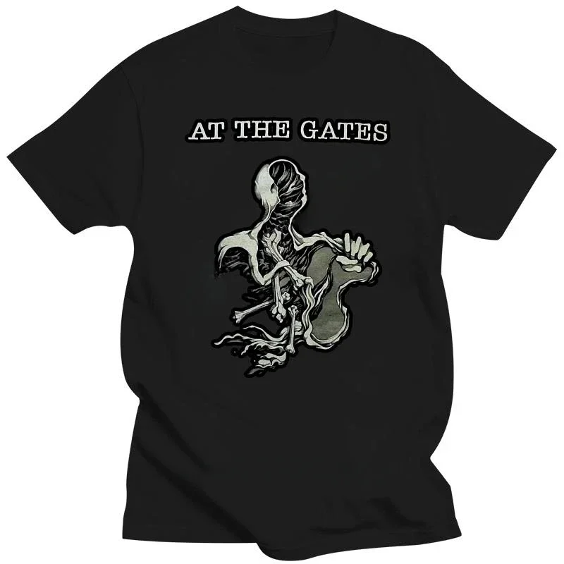 T-shirt Short Sleeve O-Neck fashion Cotton T shirt At The Gates Eater Of Gods Tour Shirt Officl Death  Tshirt  COTTON