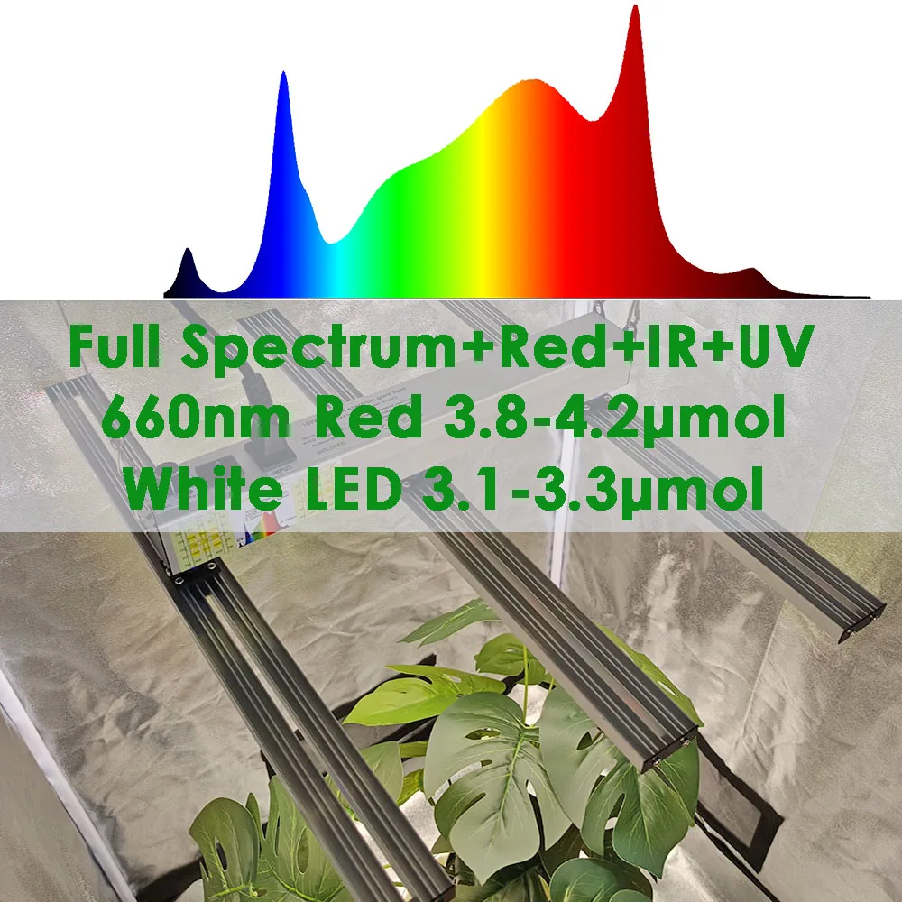 SOLIDEE Quick Spider L2 Vollspektrum-LED-Wachstumslichtlampe PPFD bis 1100, höher als 301H evo