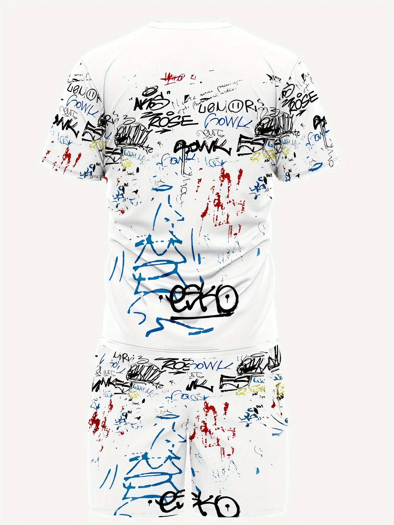 المجموعة الرجالية الجديدة لصيف 2025 هي طباعة جرافيتي ثلاثية الأبعاد عصرية وناعمة ومريحة وقابلة للتنفس