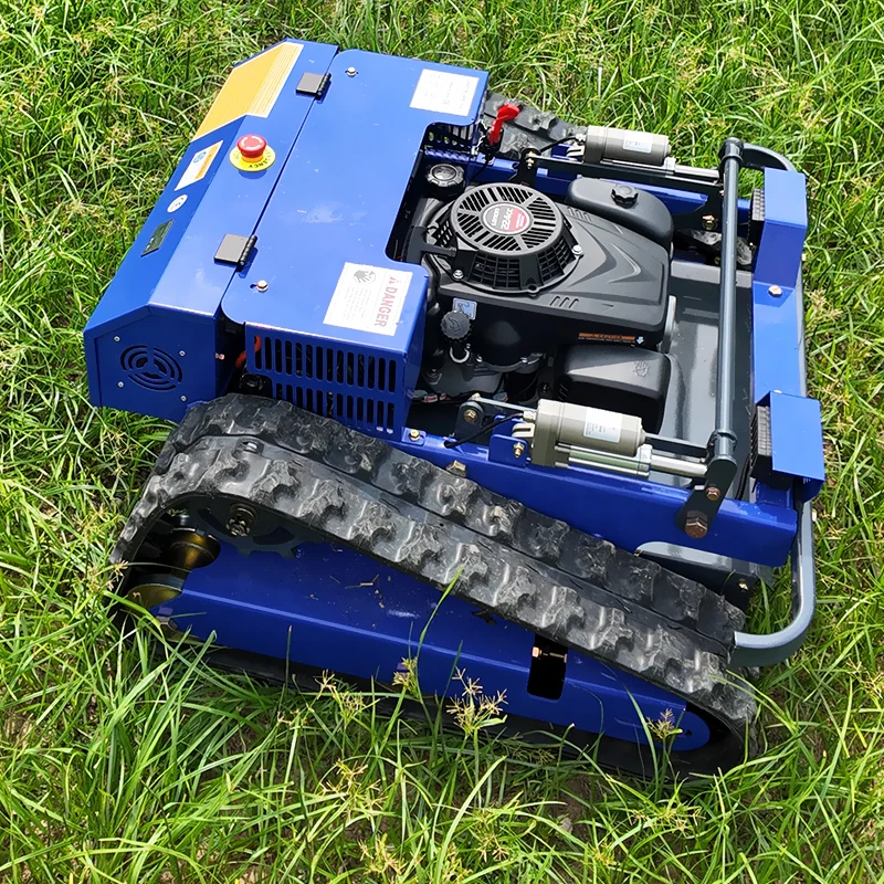 

Customized industrial mini remote-controlled four-stroke construction lawn mower for gardening and farm lawn mowing machines