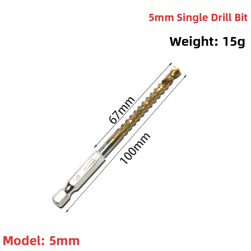 

For Wood For Aluminum Alloy 135 Split Point Titanium Drill Bits For Home DIY Gold Titanium Coating Fully Ground Spiral Groove