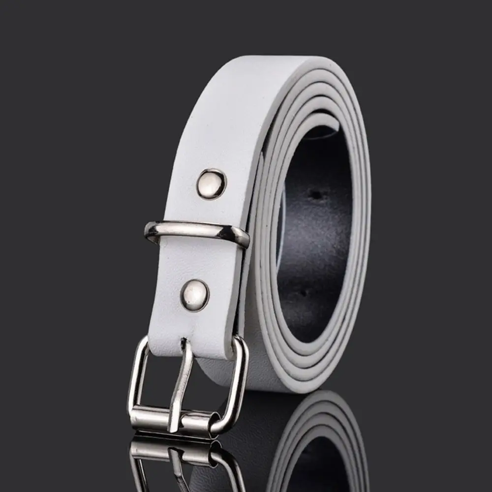 Boys Girls Retro Casual Pin Buckle Waistband Children Leather Belt Trouser Dress Belts Thin Waist Strap