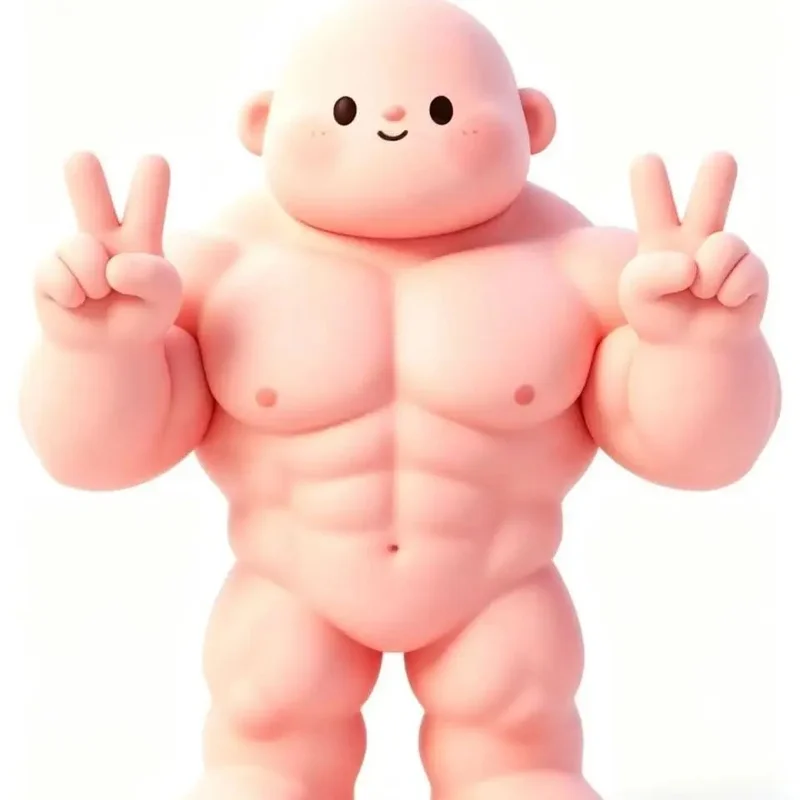 The 120mm Q-Version Fitness J Bodybuilding Muscle Figure Model Can Be Used As A Decorative Statue On Office Desks.