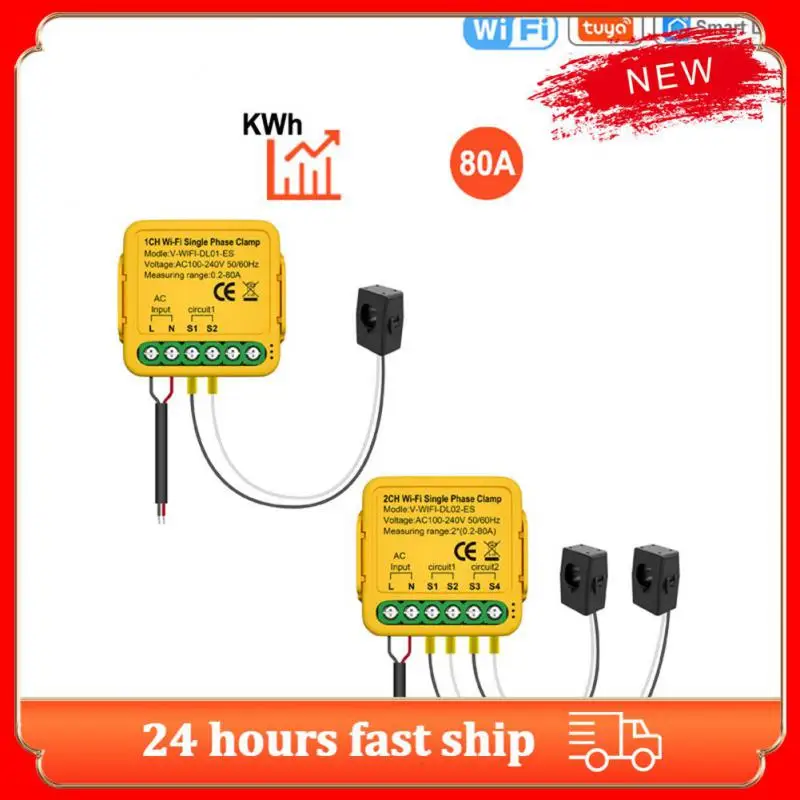 Wifi Switch Efficient Energy Saving Real-time Monitoring Power Consumption Analysis Effortless Installation Tuyasmartlife80a