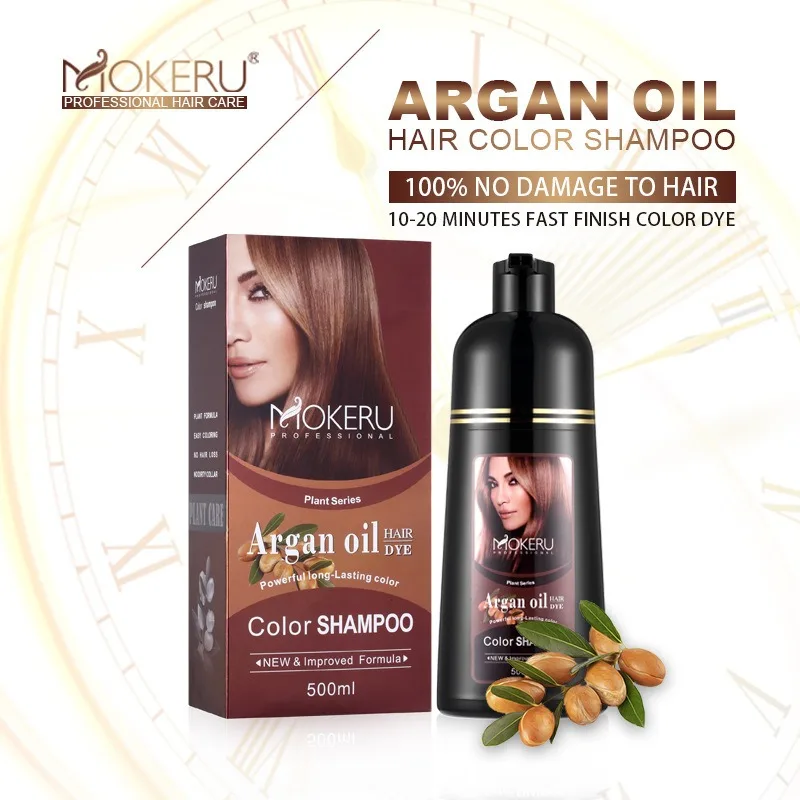 Black Baked Oil Hair Dye Cream Does Not Harm Hair Plant Extract Naturally Covers White Hair Argan Oil Brown Shampoo