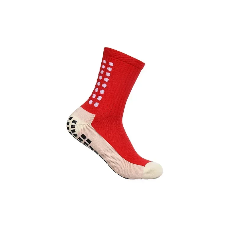 Calcetines de fútbol para hombre, medias deportivas de agarre para ciclismo, antideslizantes, con almohadillas de agarre para fútbol y baloncesto, novedad