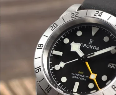 Cronos Luxury 39mm NH34 BB GMT Business Dress Mechanical Watch For Men Automatic Sapphire Date 20Bar Waterproof BGW-9 Lum