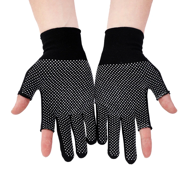 Non-slip Touchscreen Nylon Gloves Men Women Summer Outdoor Riding Sport Fitness Breathable Non-slip Sunscreen Half Finger Gloves