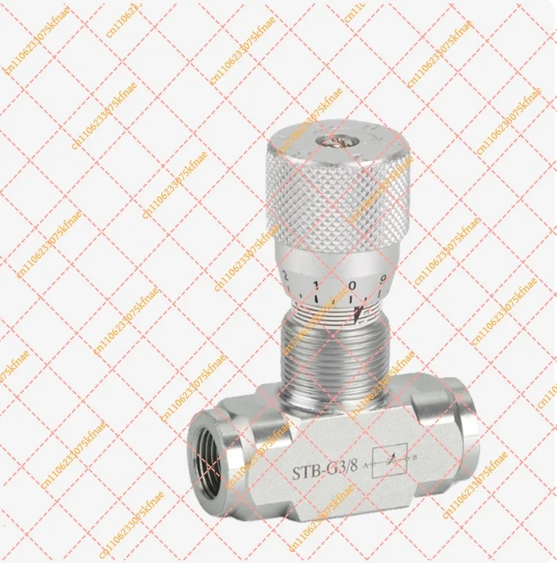Carbon Steel STB Bi-Directional Flow Restrictor Valve G1/4 G3/8 G1/2 G3/4 G1 Hydraulic Flow Control Spare Valve Fitting