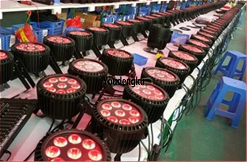

6 pieces led outdoor dmx 512 par can 9*10W RGBW 4 IN 1 LED slim Par waterproof light