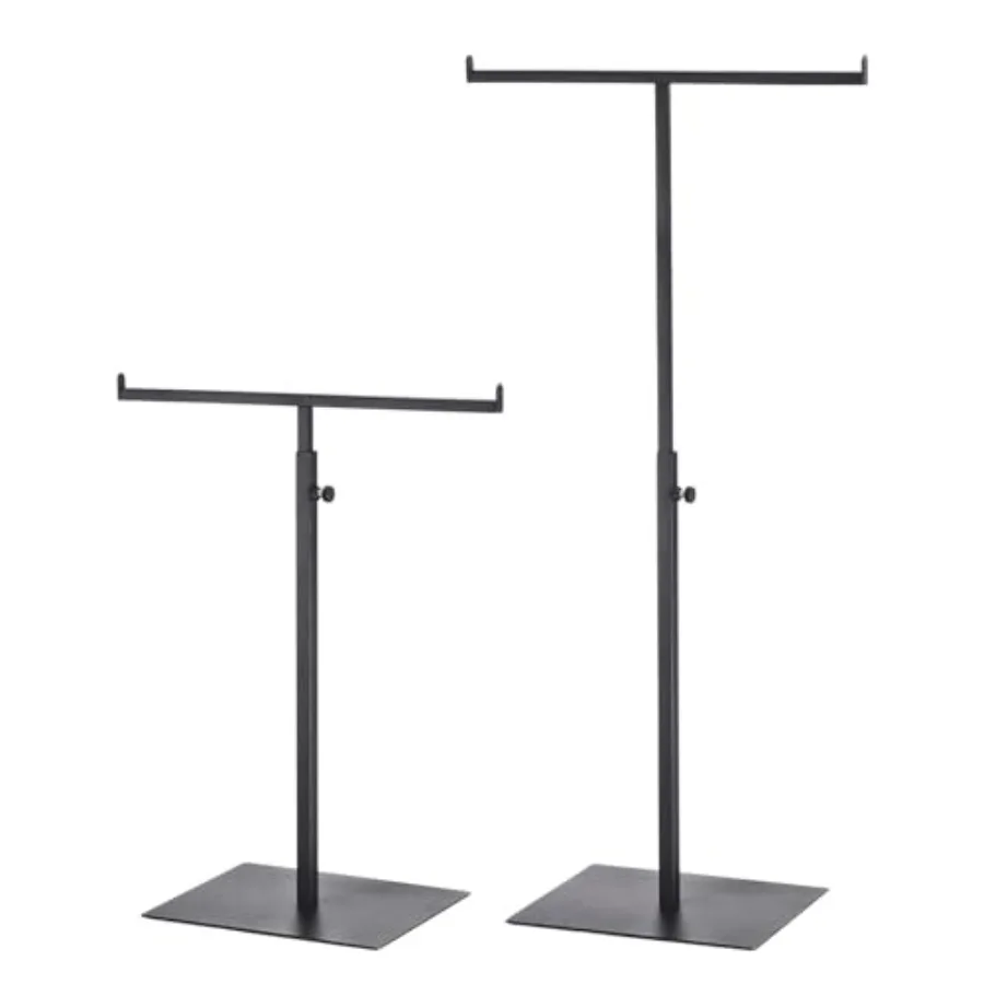 

Подставка для кошелька, Т-образная металлическая 2-упаковка, регулируемая вешалка для сумок, держатель с двойным крючком, органайзер для ожерелья для домашнего бутика