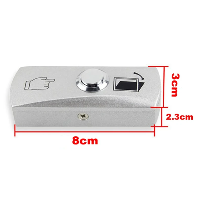 XTECH Zinc Alloy LED Backlight Door Exit Release Push Button GATE DOOR Exit Button For Access Control System