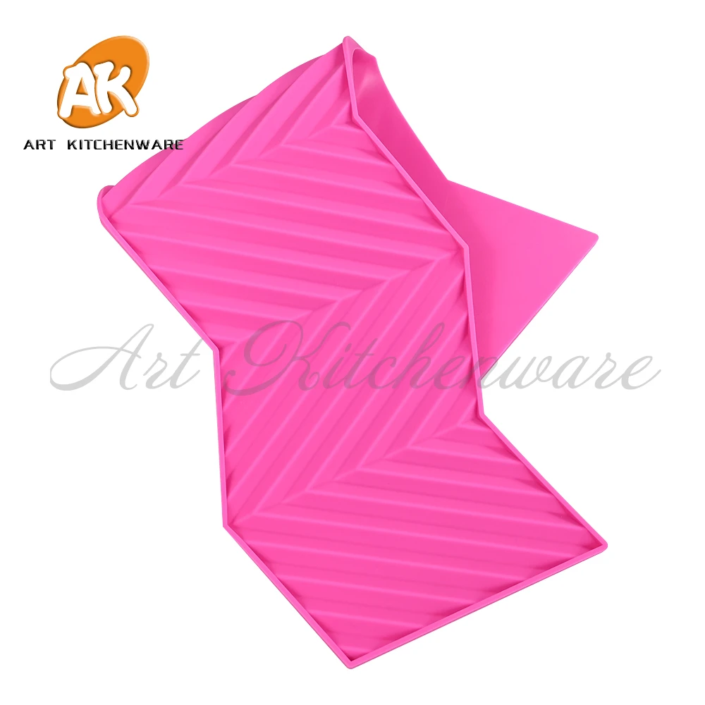 New Origami Lace Mat for Wedding Cake Decorating Silicone Cake Mold Fondant Cake Decorating Tools Border Decoration Lace Mold