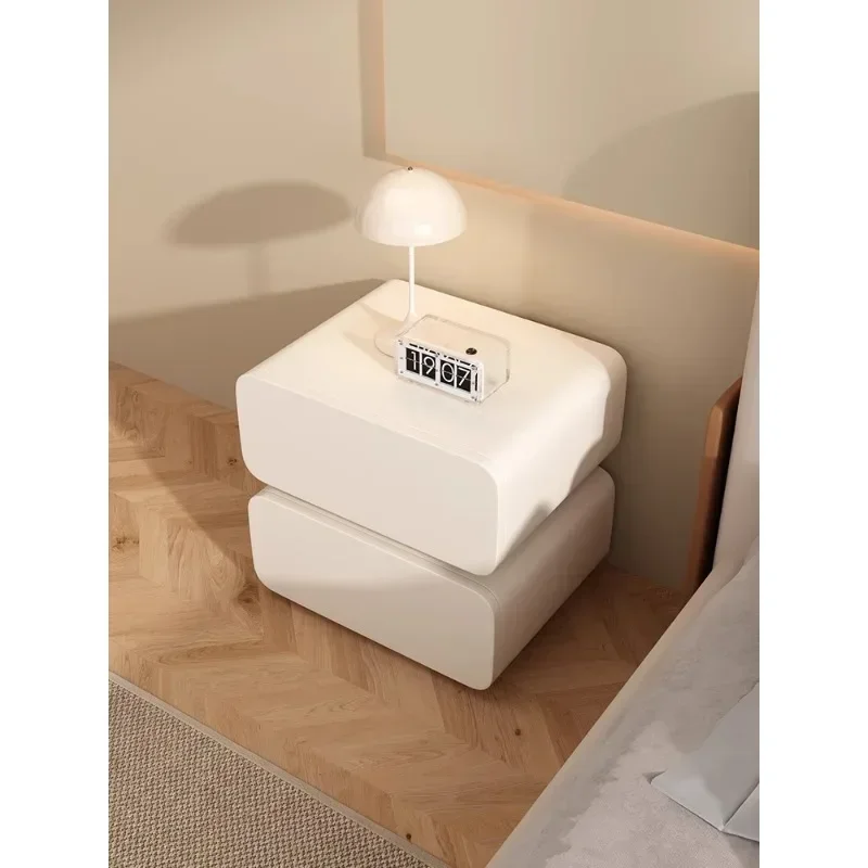 Internet celebrity smart bedside table simple modern charging multi-function bedroom light luxury high sense with lock bedside l