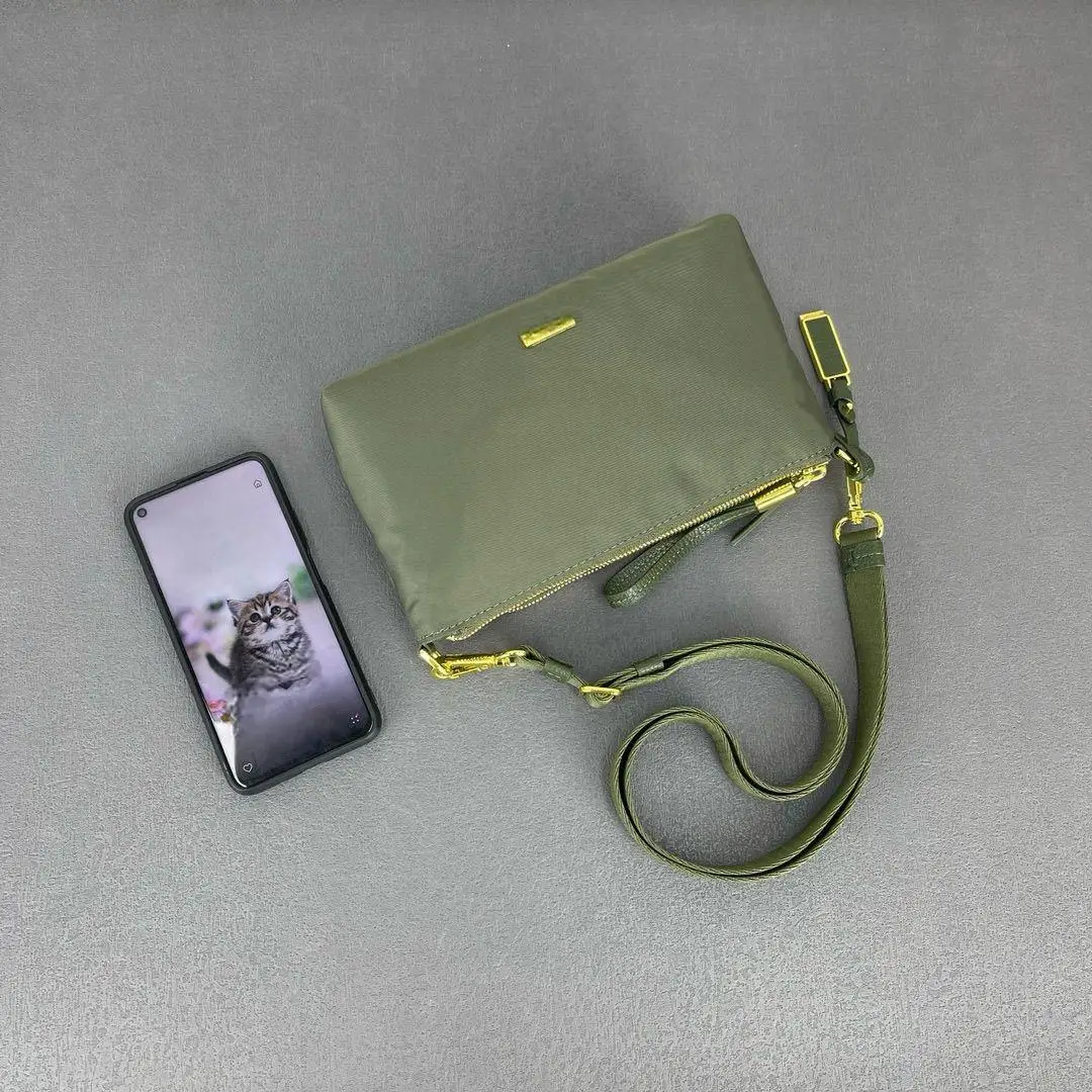 Borsa a tracolla impermeabile da donna, borsa a tracolla multiuso in nylon leggero 196679