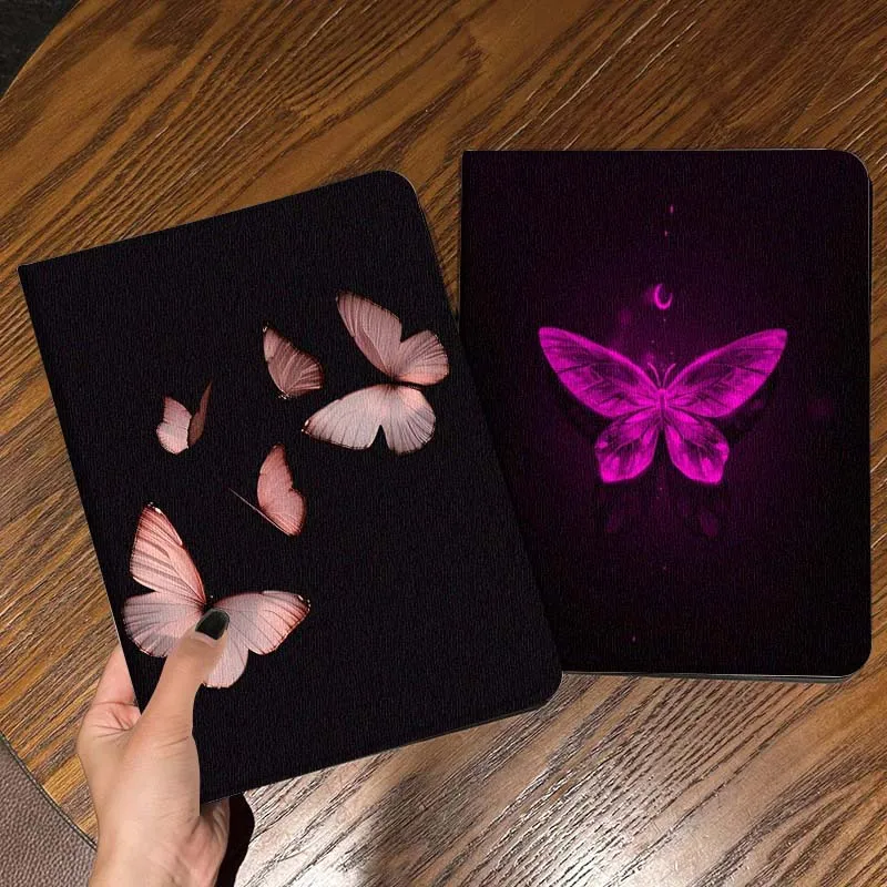 

Pink Butterfly Group Flying Tablet Case For Apple iPad Air Pro mini 1 2 3 4 5 6 7 8 9 11 M2 M3 M5 M4 5th 6th 7th 10th 11th Gift