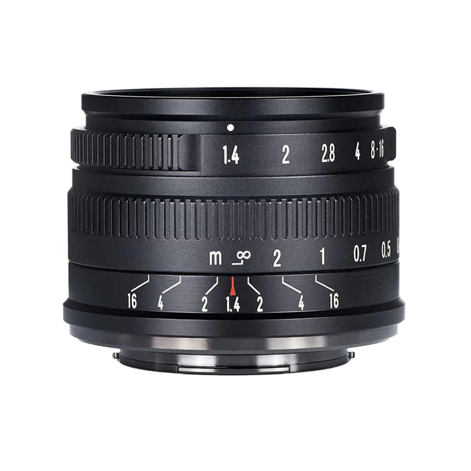 7artisans APS-C 35mm F1.4 Mark II Large Aperture Manual Focus Mirrorless Camera Lens for Humanities Photography with E X Z R M43