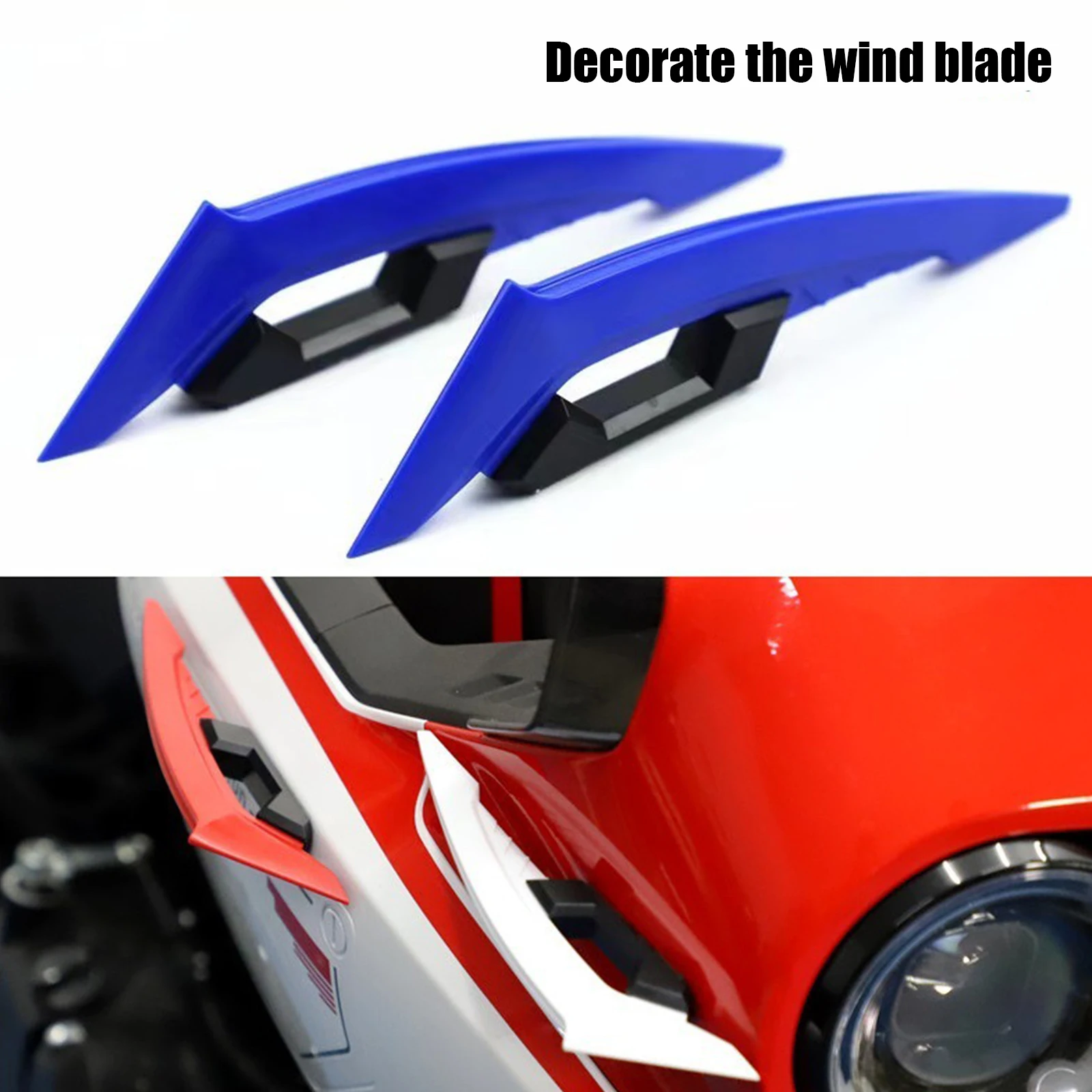 

2Pcs Motorcycle Winglets Motorcycle Front Side Spoiler Aerodynamic Wing Set Motorcycle Fixed Wind Wing Used for 250SR