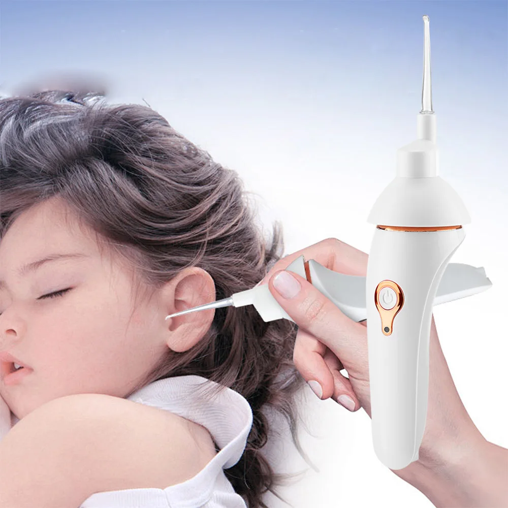 

Электрический беспроводной безопасный вибрационный безболезненный вакуумный очиститель ушной серы для взрослых и детей, устройство для чистки ушей, средство для ухода за здоровьем