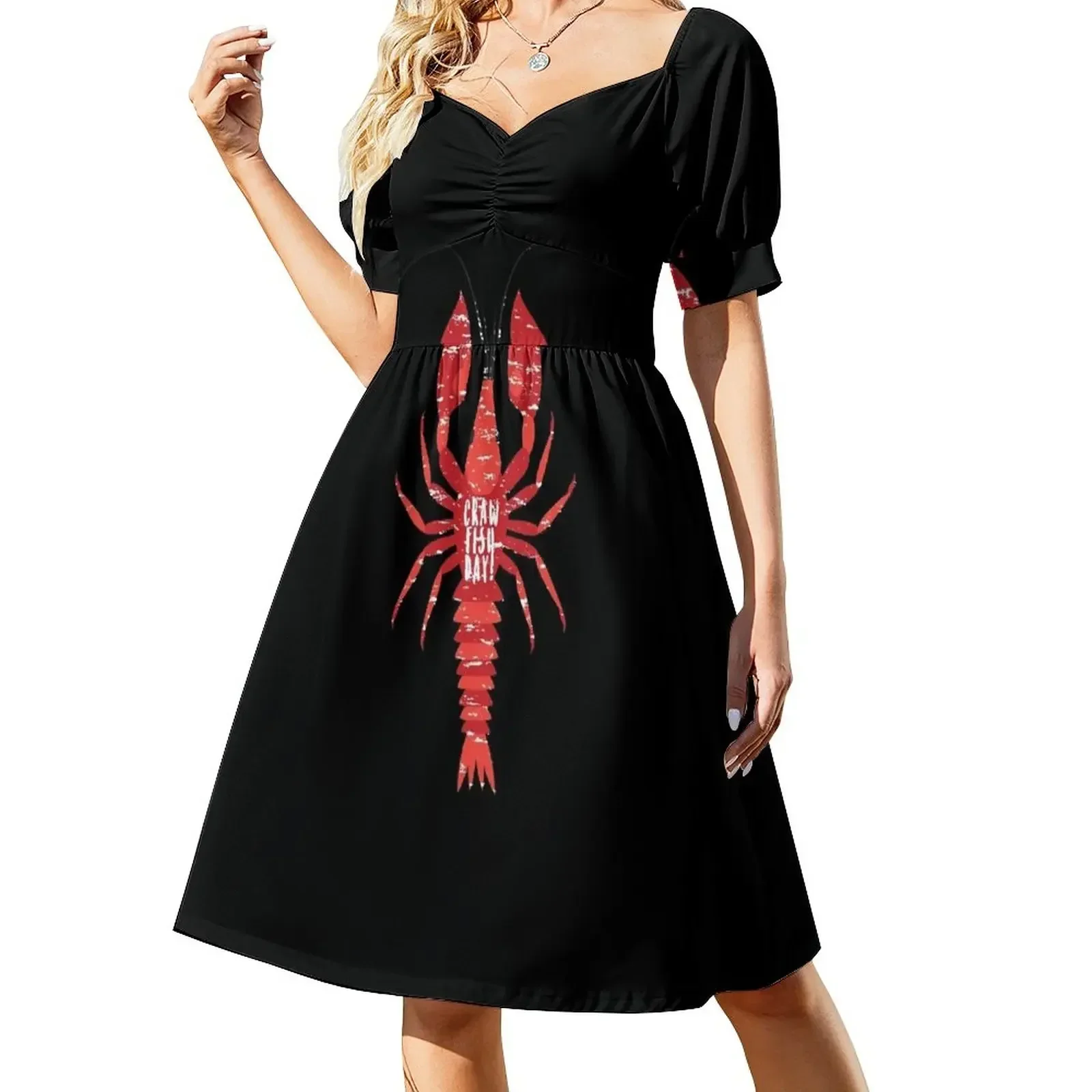 

Crawfish Day Cajun Boil Mudbug Festival Sleeveless Dress womans clothing women's fashion dresses long dresses for women Dress