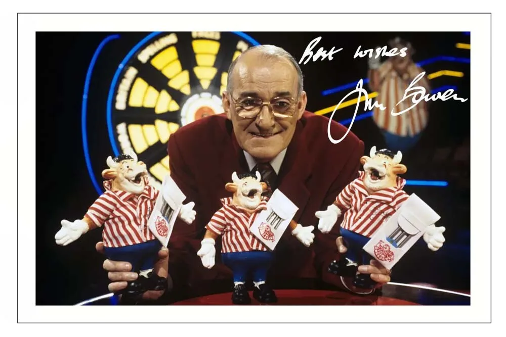 JIM BOWEN Signed Autograph PHOTO Gift Signature Print DARTS Bullseye POSTER Wall Art Home Decor Painting