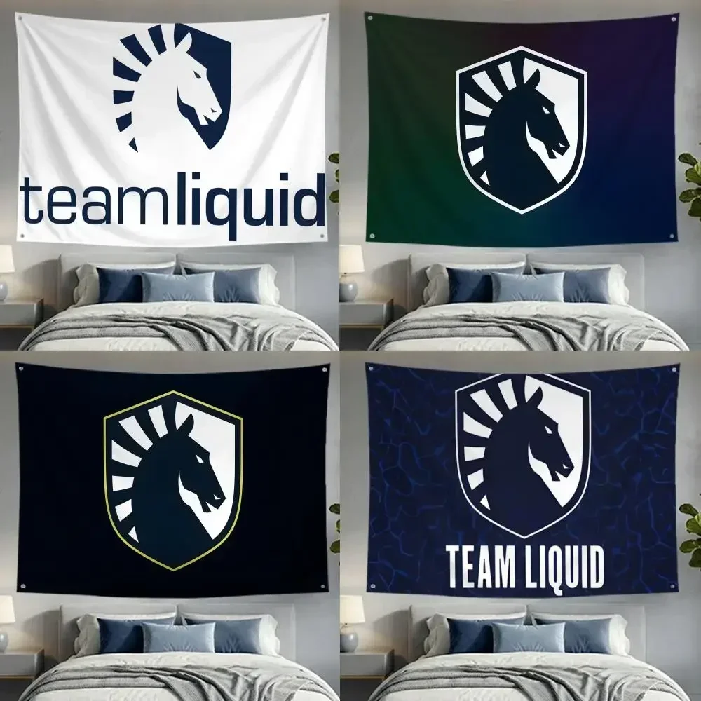 Team Liquid international esports T-Team Liquid Flags Lightweight no edging four rings hanging for indoor and outdoor decor