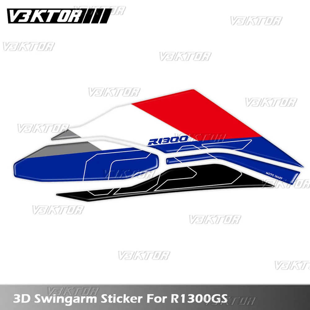 3D Motorcycle Swingarm Decal Triple Black Trophy Swing arm Sticker For R1300GS R1300 GS R 1300 GS