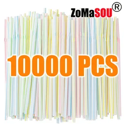 50-10000Pcs Stripe & Black Drinking Straws Juice Cocktail rietjes Bar Party Wedding Kitchen Accessory Beverage Straw Wholesale